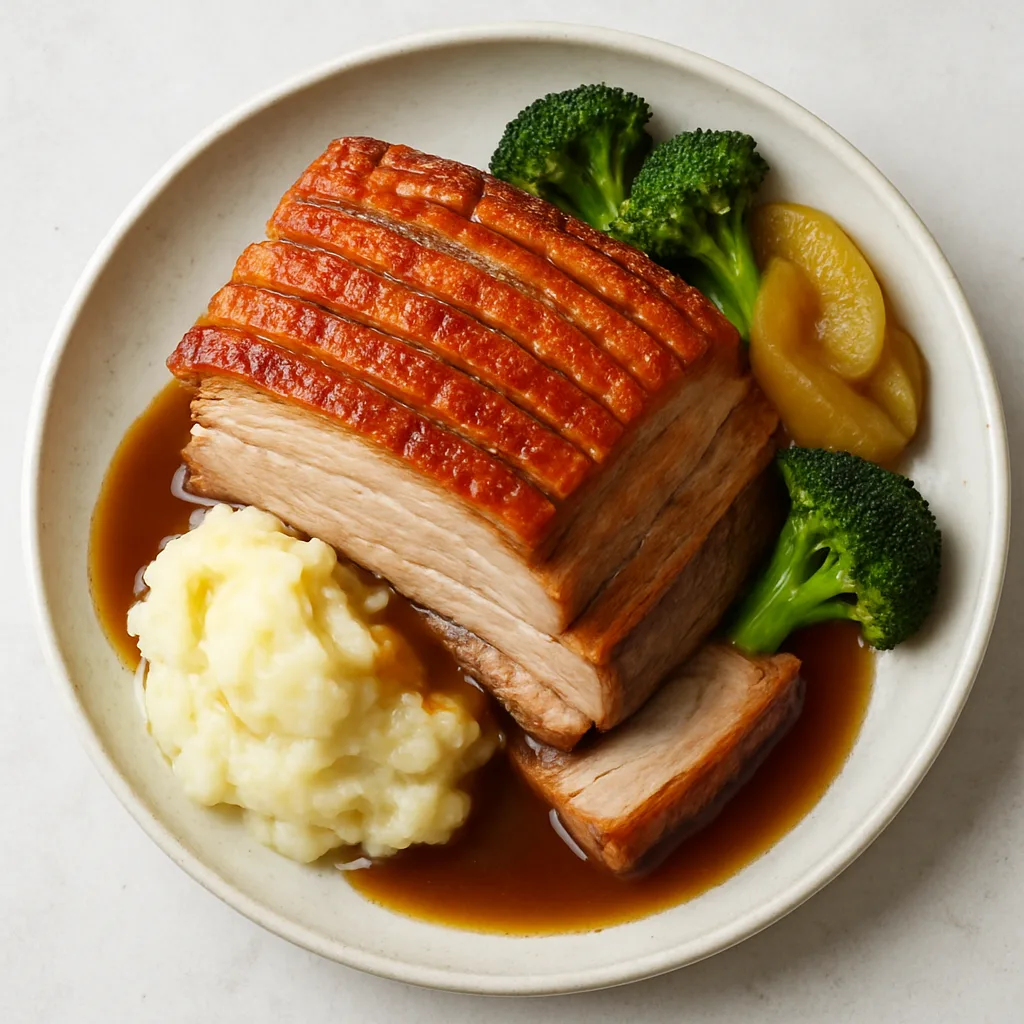 Slow Roast Pork Belly — plant-based or original dish photo