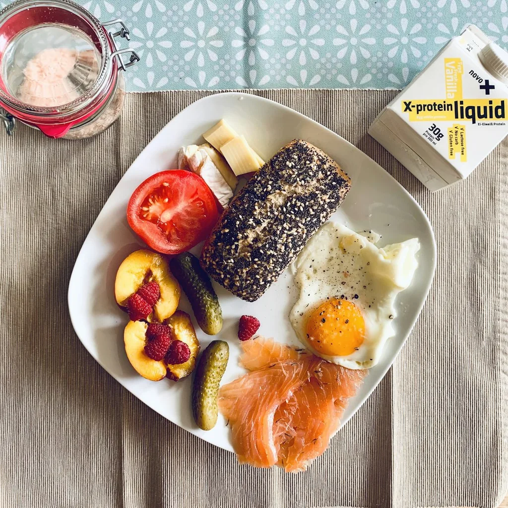Smoked Salmon Scrambled Eggs — plant-based or original dish photo
