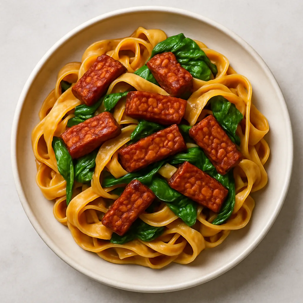Smoky Tempeh Tagliatelle — plant-based or original dish photo