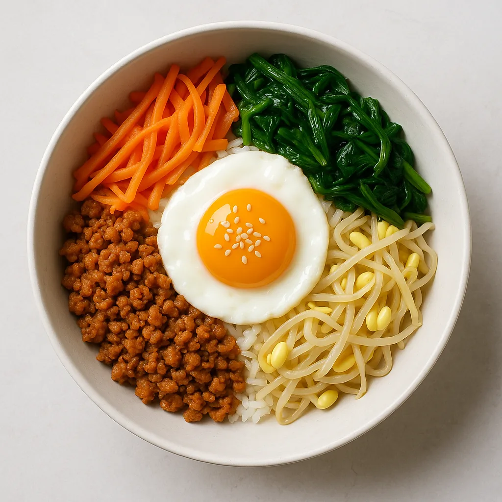 Soy Mince Bibimbap — plant-based or original dish photo