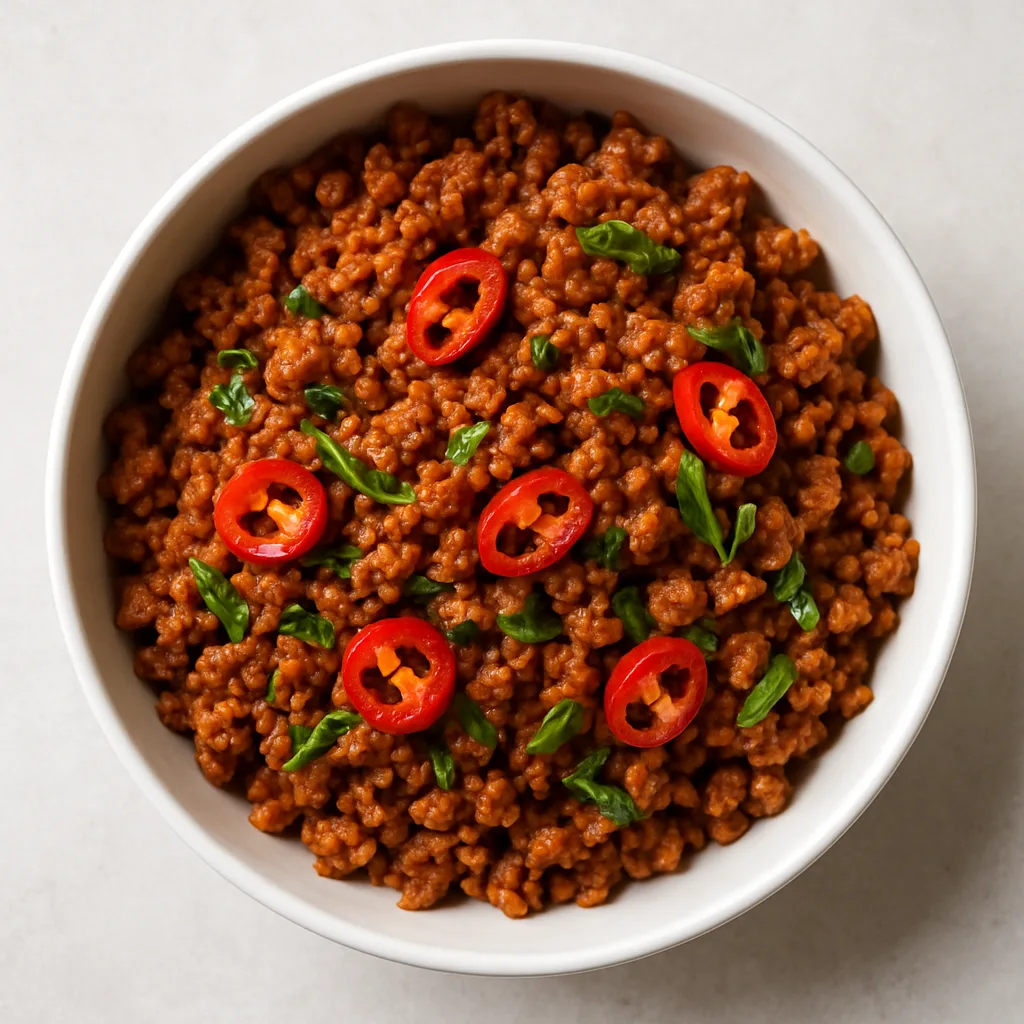 Soy Mince Crispy Chilli — plant-based or original dish photo