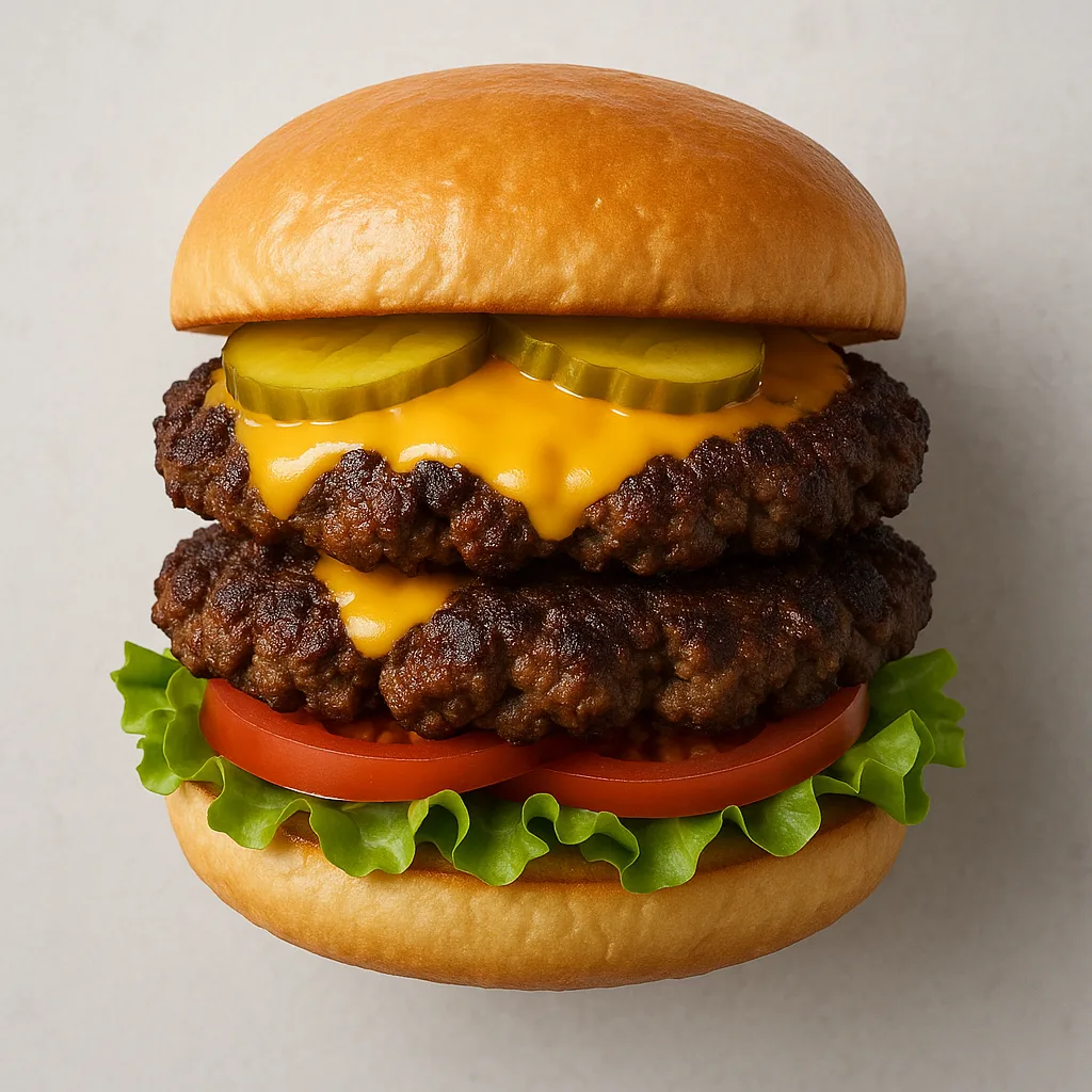 Soy Mince Double Smashburger — plant-based or original dish photo