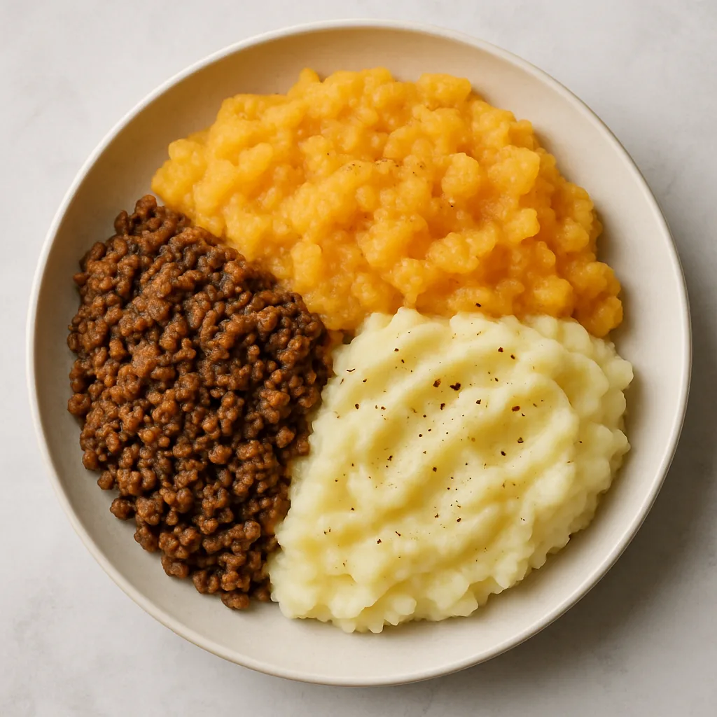 Soy Mince Haggis Neeps And Tatties — plant-based or original dish photo