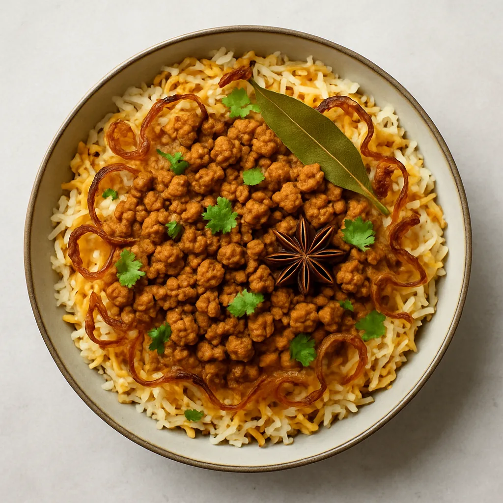 Soy Mince Lucknowi Biryani — plant-based or original dish photo