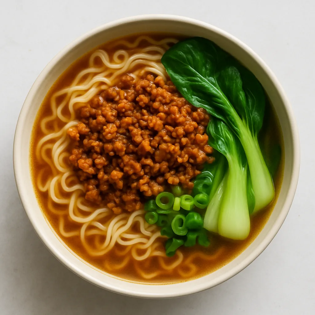 Soy Mince Noodle Soup — plant-based or original dish photo
