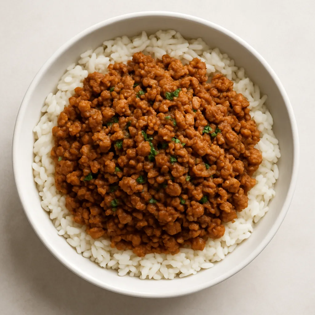 Soy Mince Roast Rice — plant-based or original dish photo
