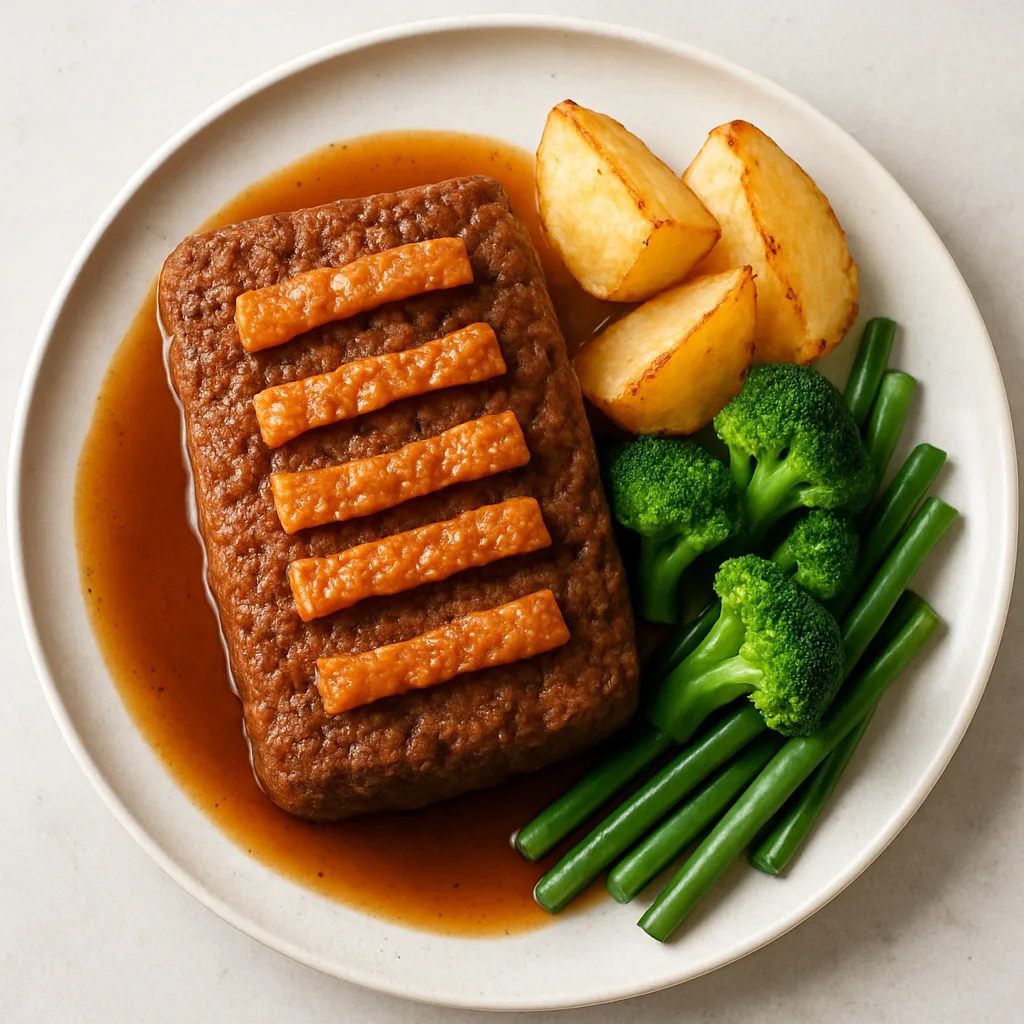 Soy Mince Roast With Crackling — plant-based or original dish photo