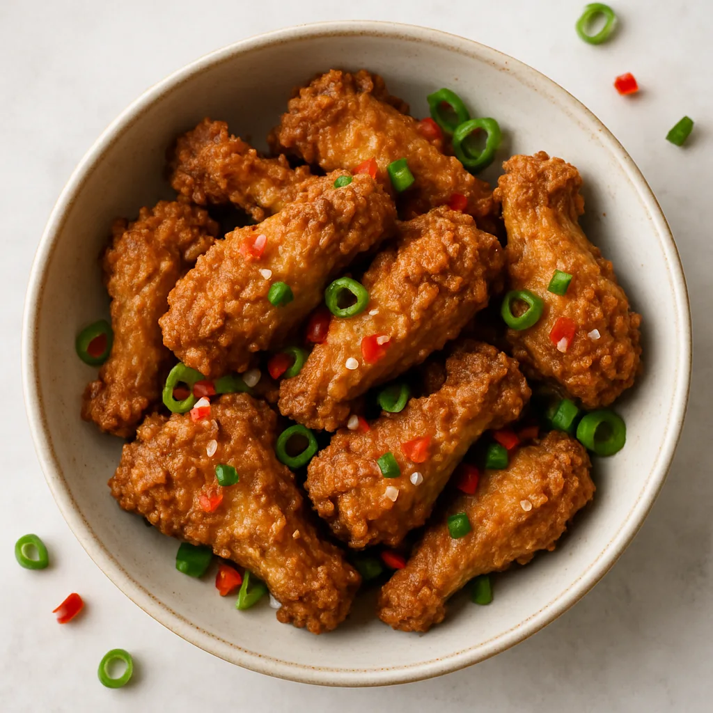 Soy Mince Salt And Chilli Wings — plant-based or original dish photo