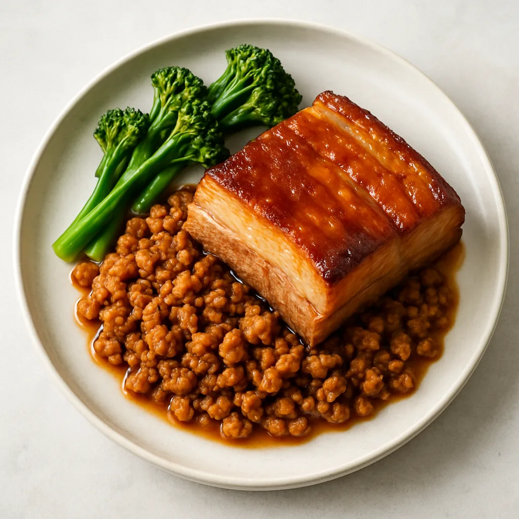 Soy Mince Slow Roast Belly — plant-based or original dish photo