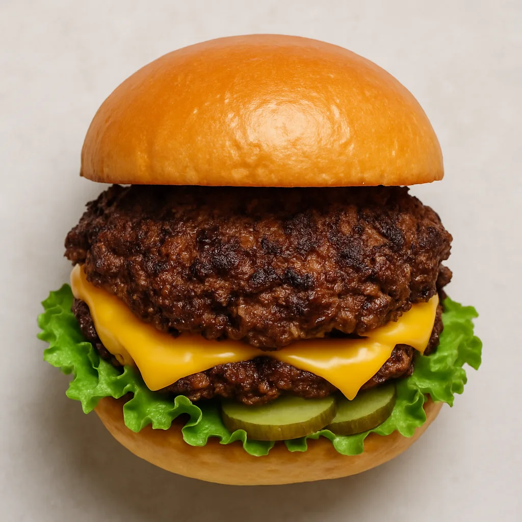 Soy Mince Smashburger — plant-based or original dish photo