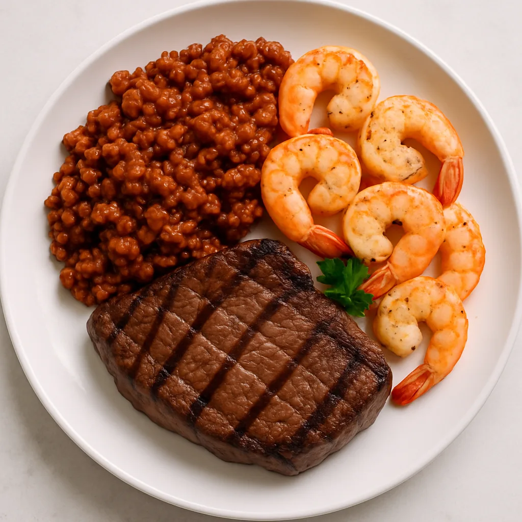 Soy Mince Surf And Turf — plant-based or original dish photo
