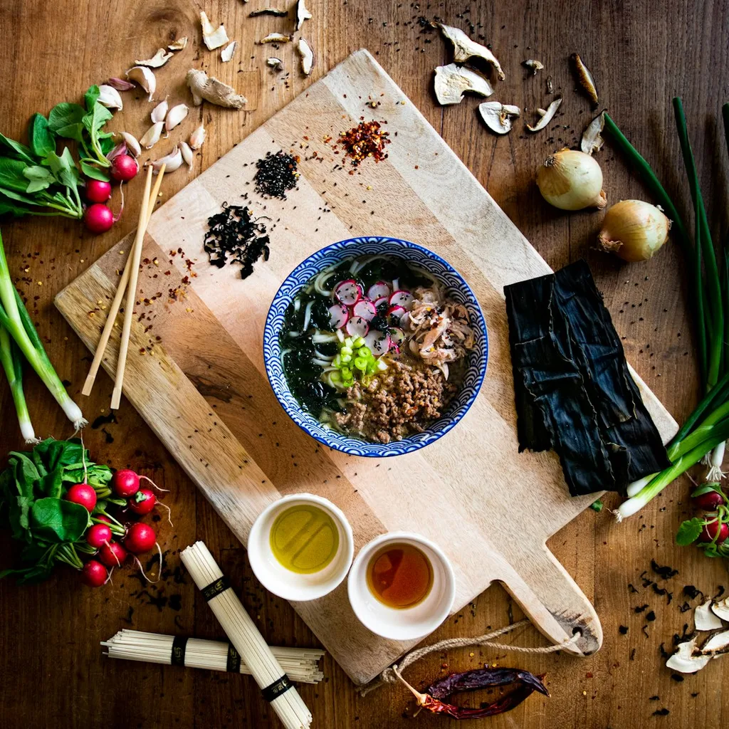 Soy Mince Udon — plant-based or original dish photo