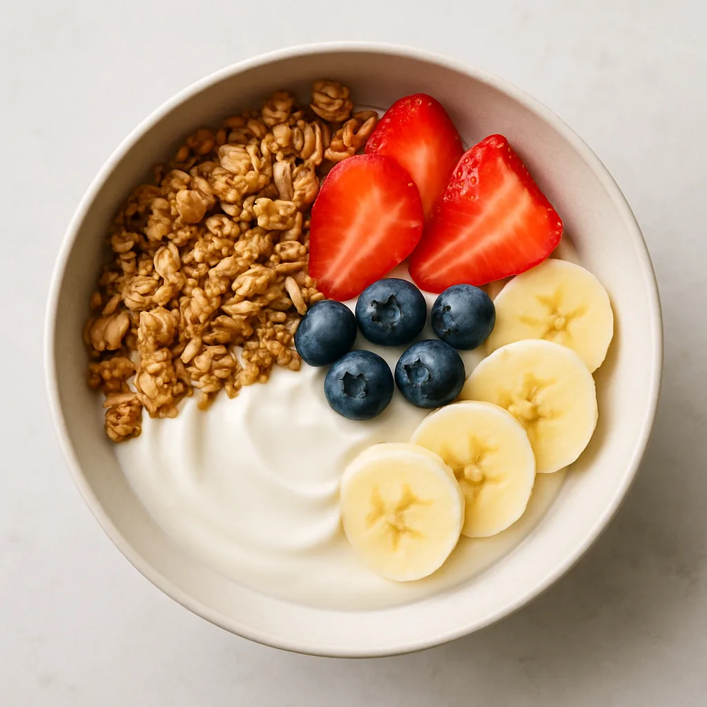 Soy Yogurt Granola Bowl — plant-based or original dish photo