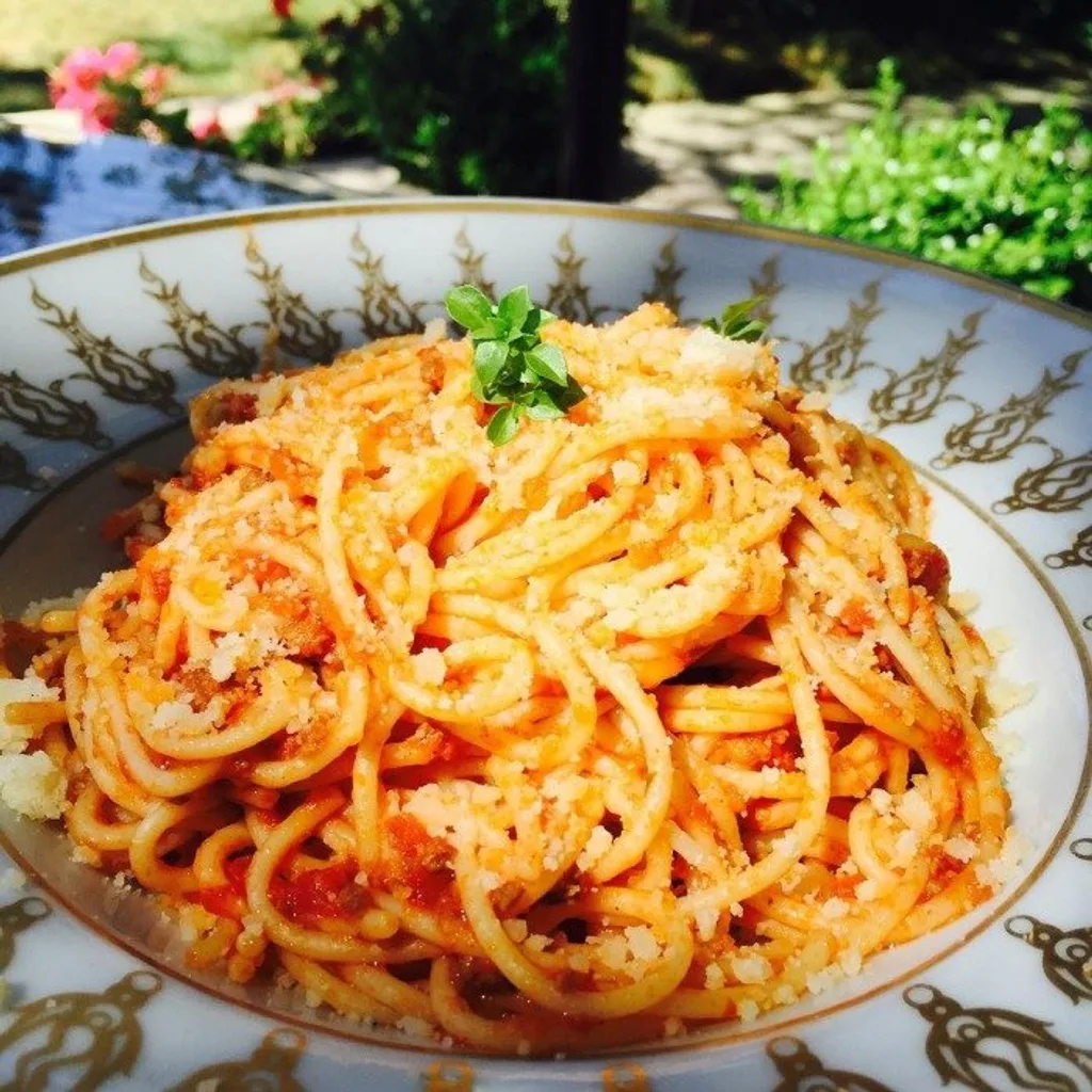 Spaghetti Bolognese — plant-based or original dish photo