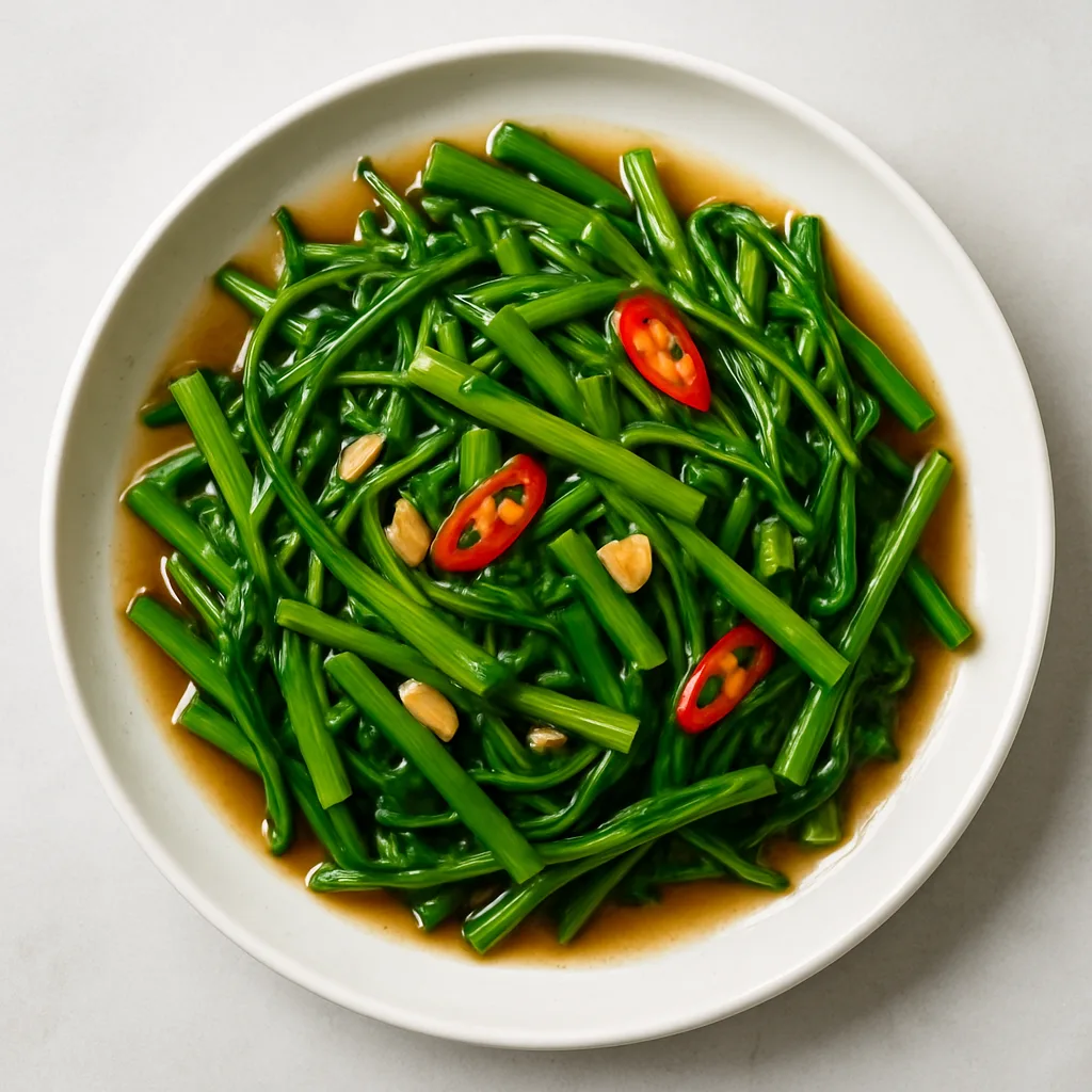 Stir Fried Morning Glory — plant-based or original dish photo