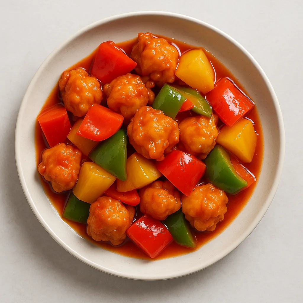 Sweet And Sour Chicken Hong Kong Style — plant-based or original dish photo