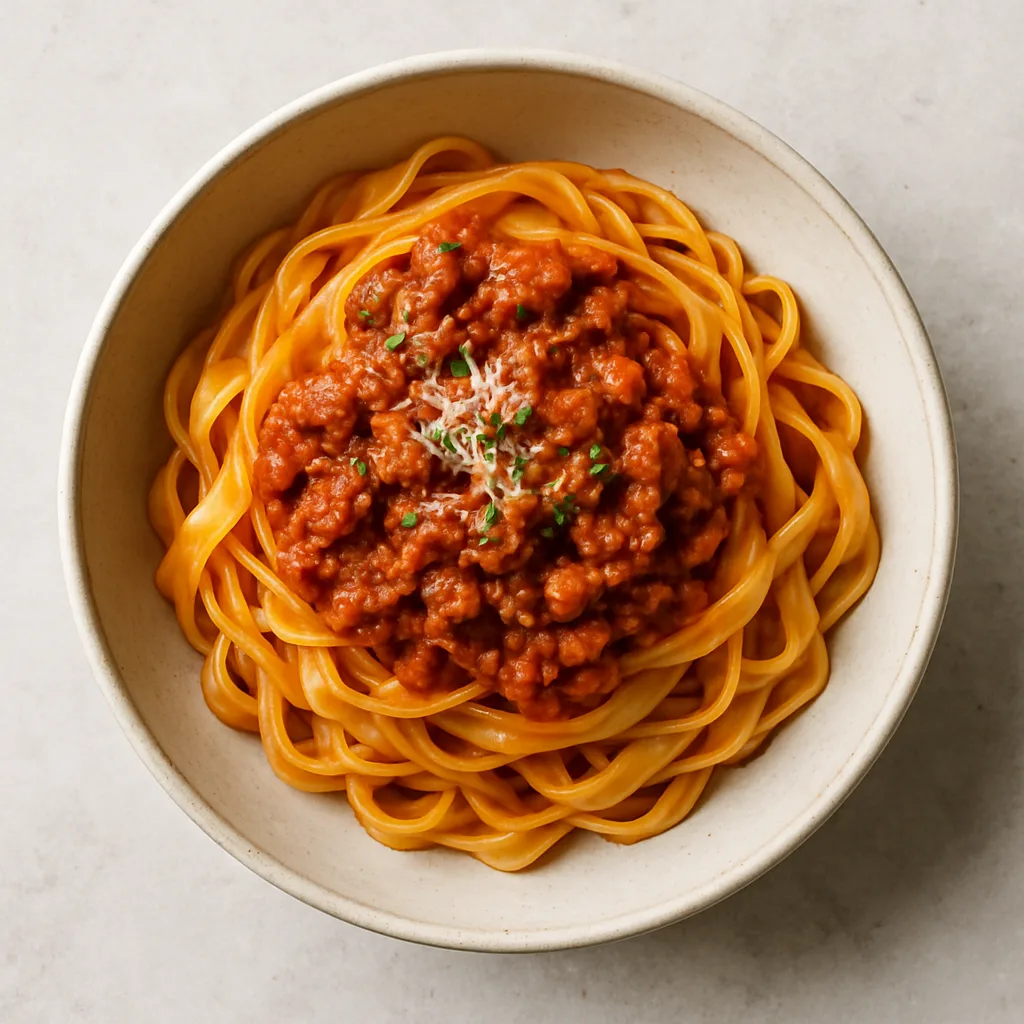 Tagliatelle Al Ragu — plant-based or original dish photo