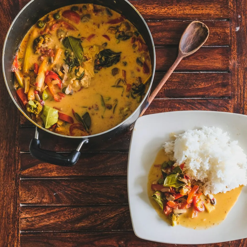Tempeh Thai Red Curry — plant-based or original dish photo