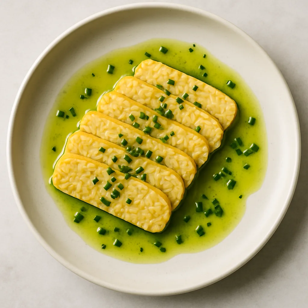Tempeh With Algae Oil Sashimi Platter — plant-based or original dish photo
