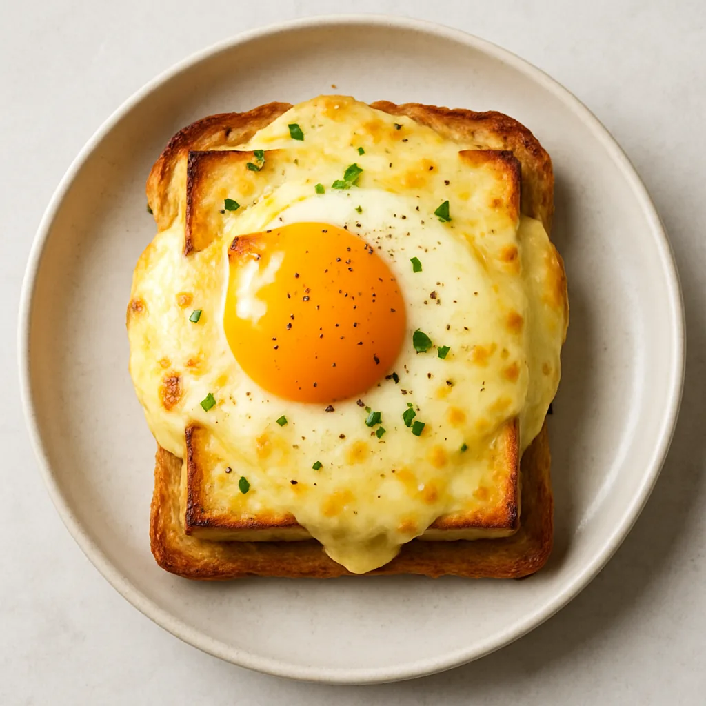 Tofu Croque Madame — plant-based or original dish photo