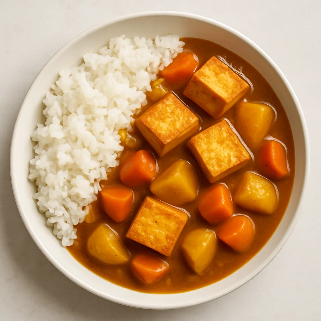 Extra-firm Tofu Japanese Curry — plant-based or original dish photo