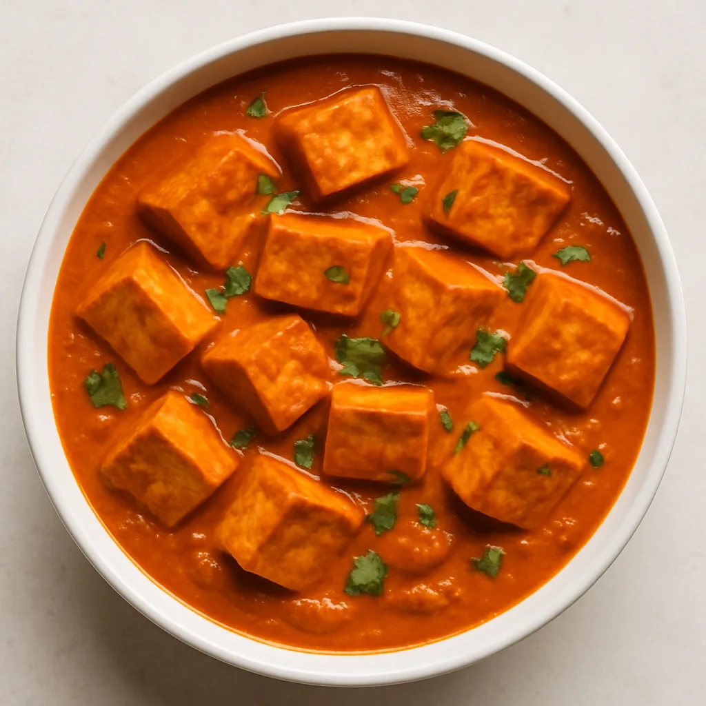 Extra-firm Tofu Makhani — plant-based or original dish photo
