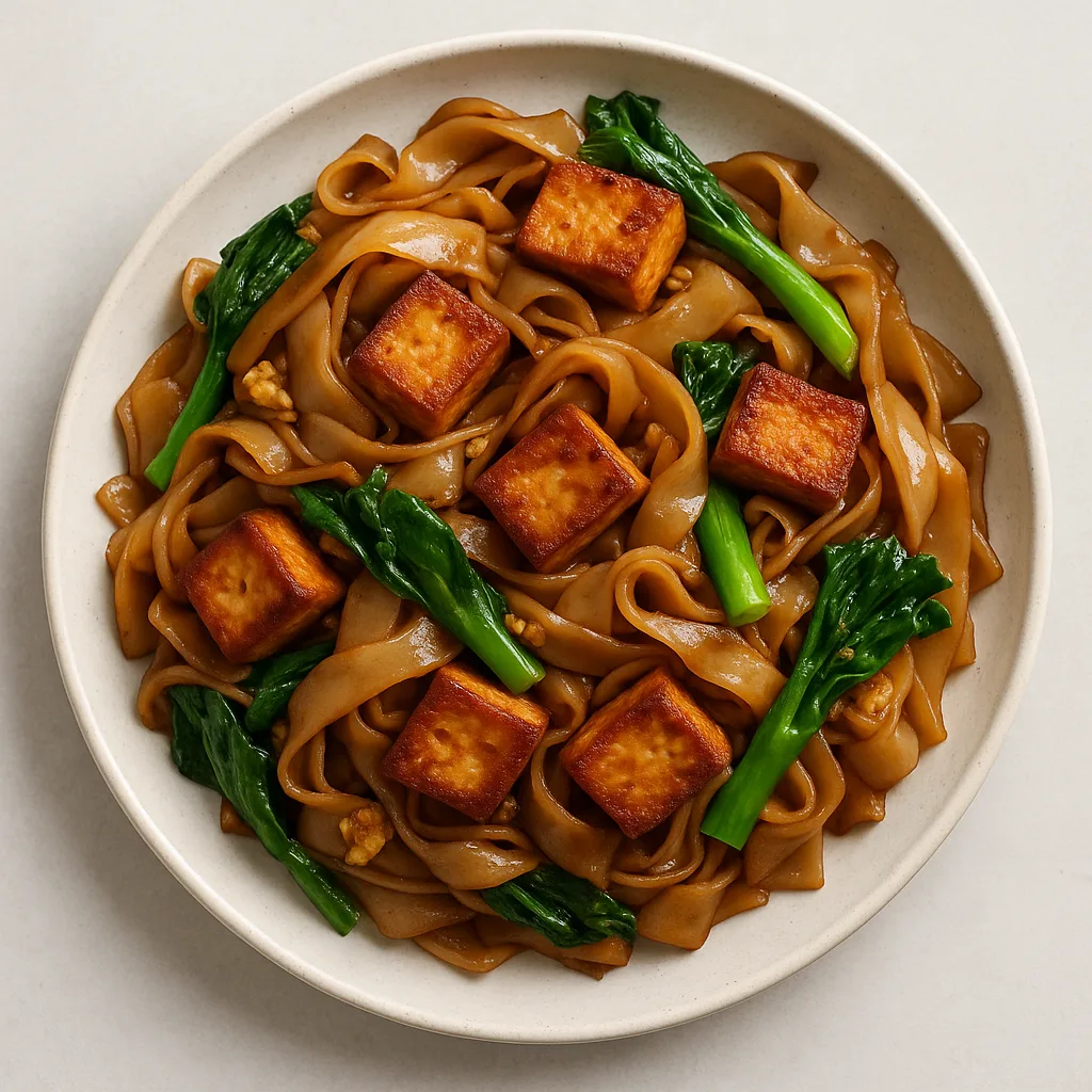 Extra-firm Tofu Pad See Ew — plant-based or original dish photo