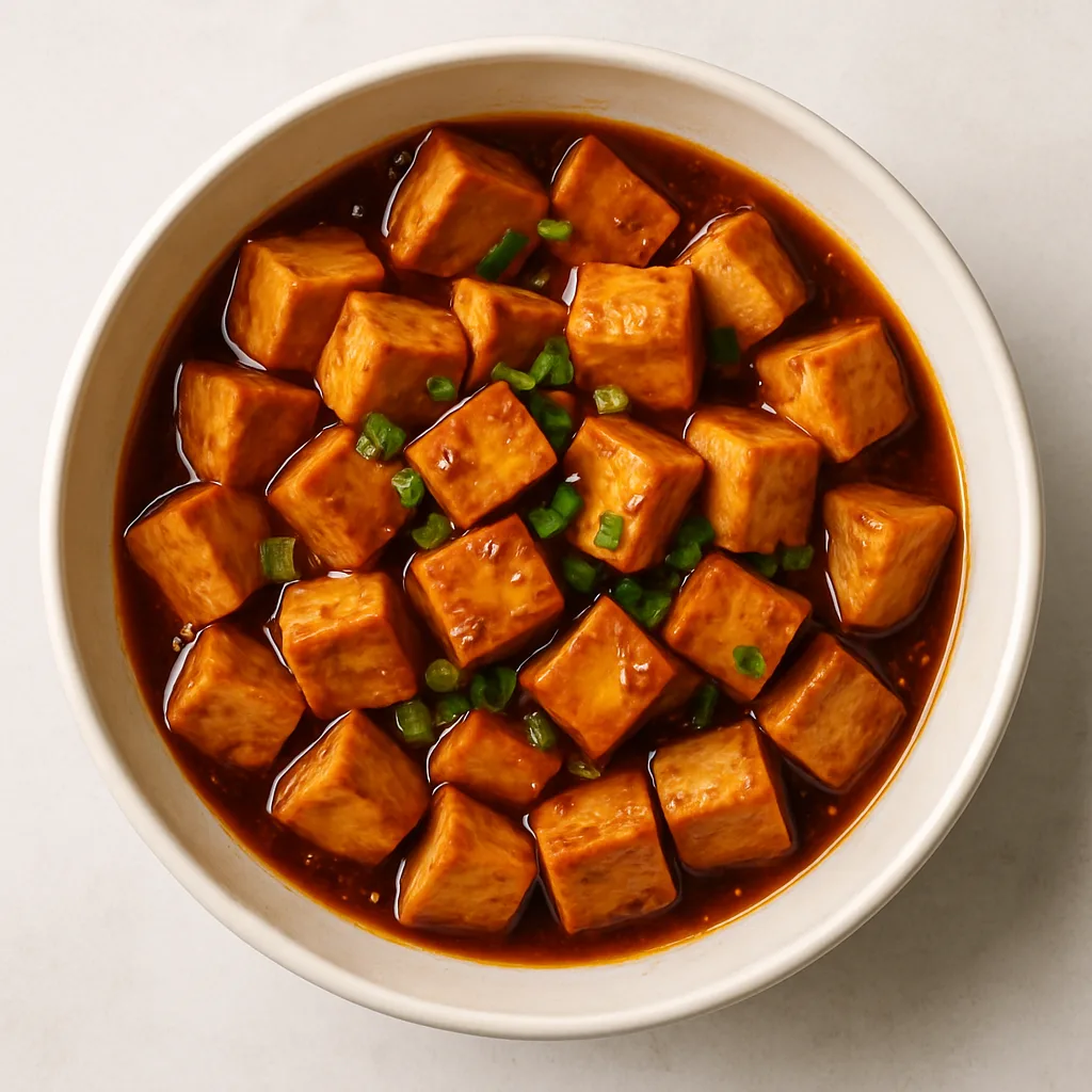Extra-firm Tofu Peking — plant-based or original dish photo