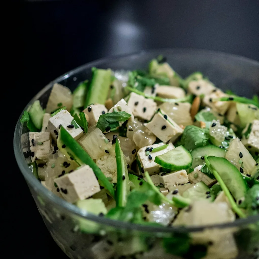 Extra-firm Tofu Pho Ga — plant-based or original dish photo