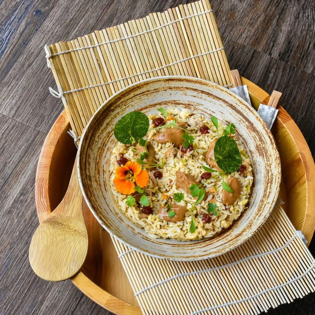 Extra-firm Tofu Risotto — plant-based or original dish photo