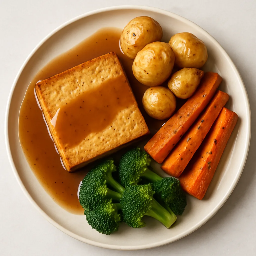 Extra-firm Tofu Roast Dinner — plant-based or original dish photo