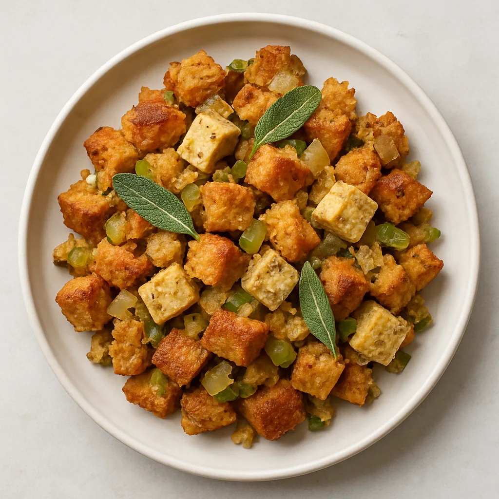 Tofu Sage And Onion Stuffing — plant-based or original dish photo