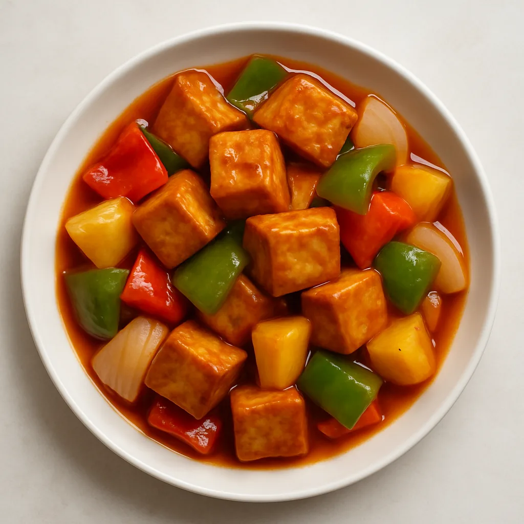 Extra-firm Tofu Sweet And Sour Hong Kong Style — plant-based or original dish photo
