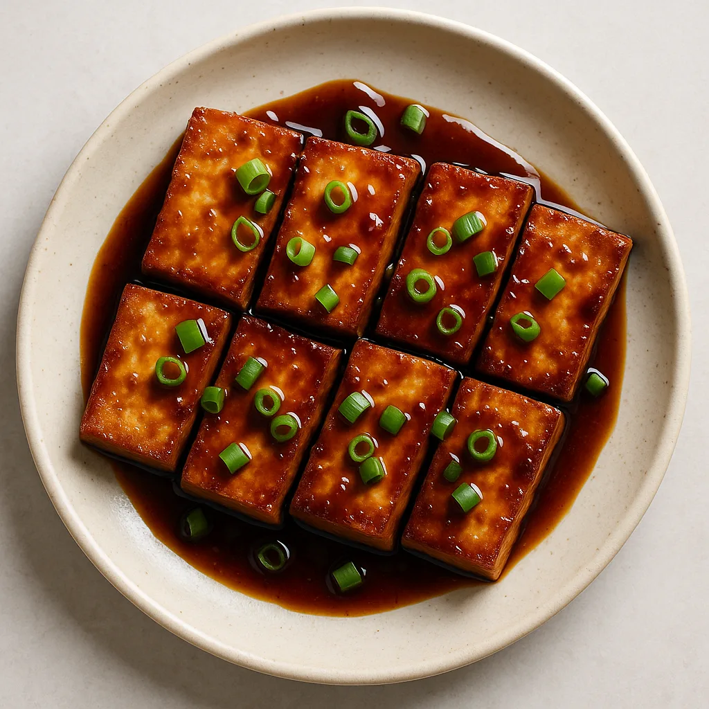 Extra-firm Tofu Teriyaki — plant-based or original dish photo