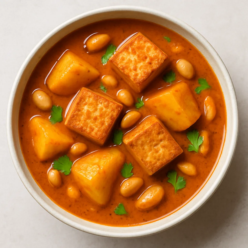 Extra-firm Tofu Thai Massaman Curry — plant-based or original dish photo