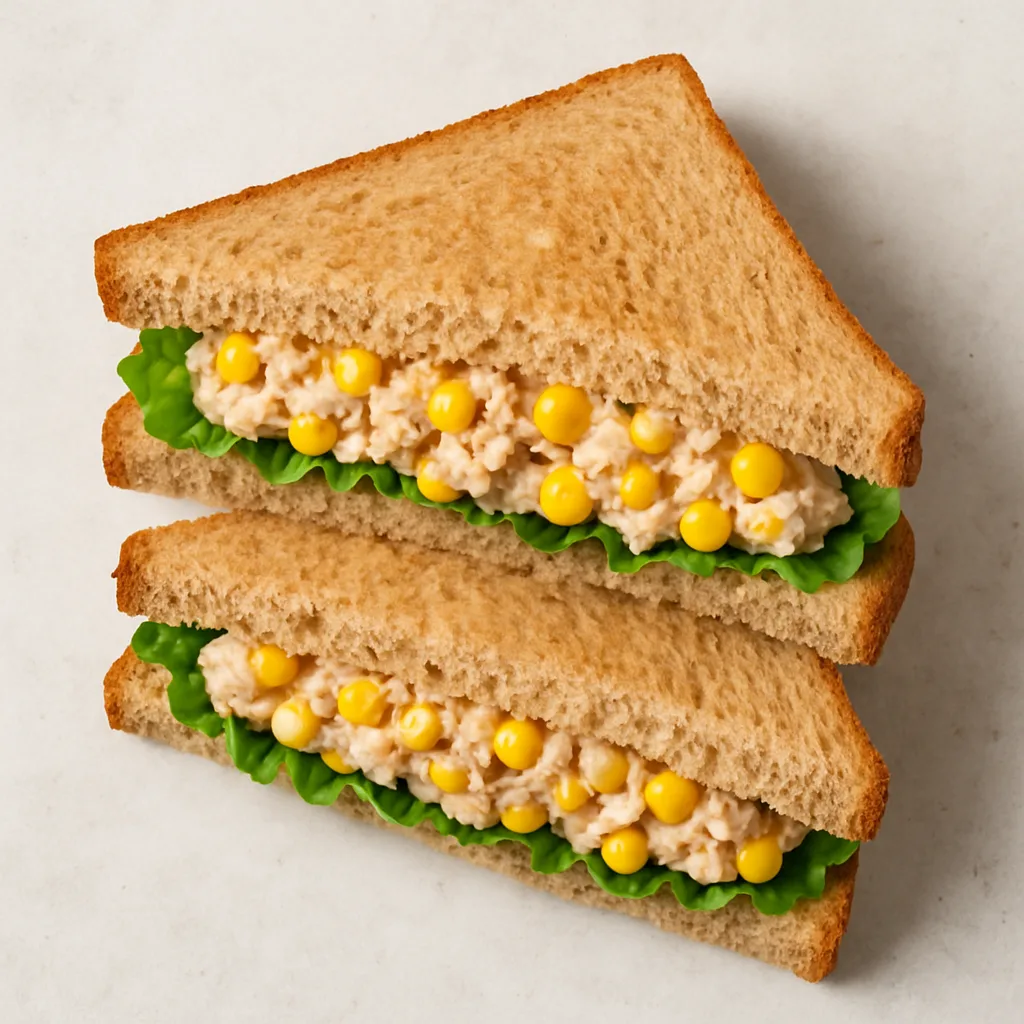 Tuna Sweetcorn Sandwich — plant-based or original dish photo