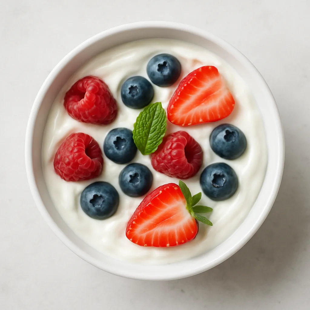 Yogurt With Berries — plant-based or original dish photo